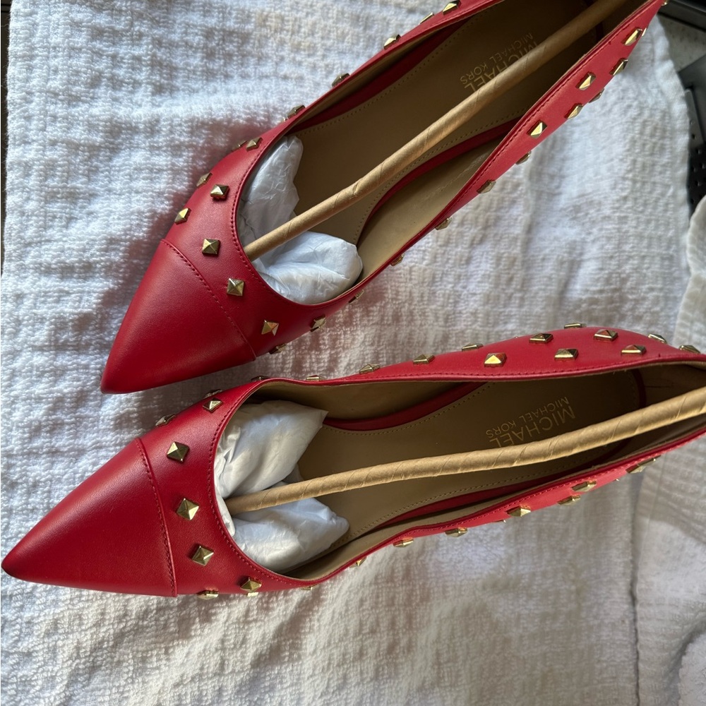 MICHAEL Michael Kors Red Studded Heels